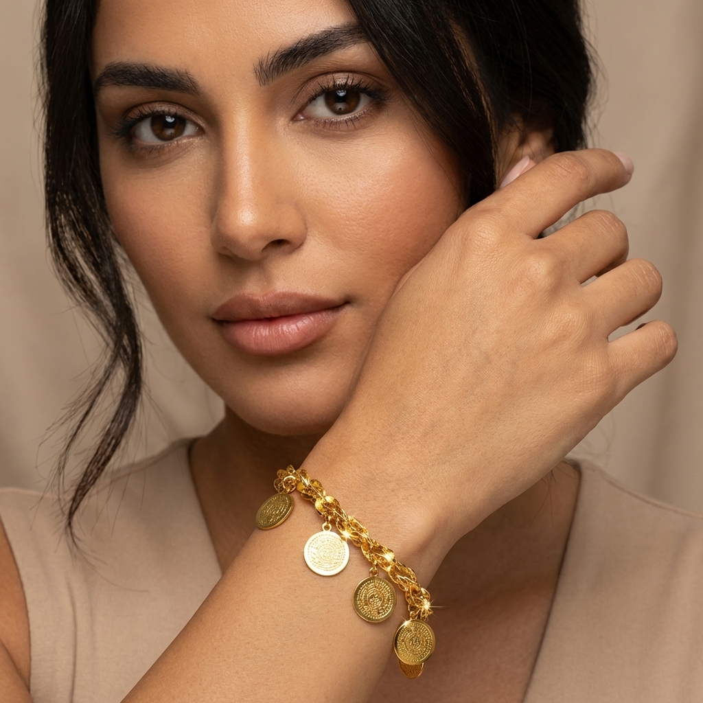 Arabic Jewelry Set After AI modeling